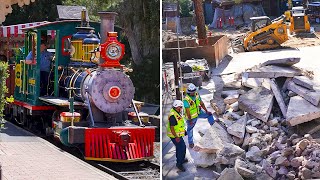 Construction from the Disneyland Railroad - Critter Country & Tiana's Bayou Adventure Progress by DocumentDisney 7,533 views 5 days ago 17 minutes