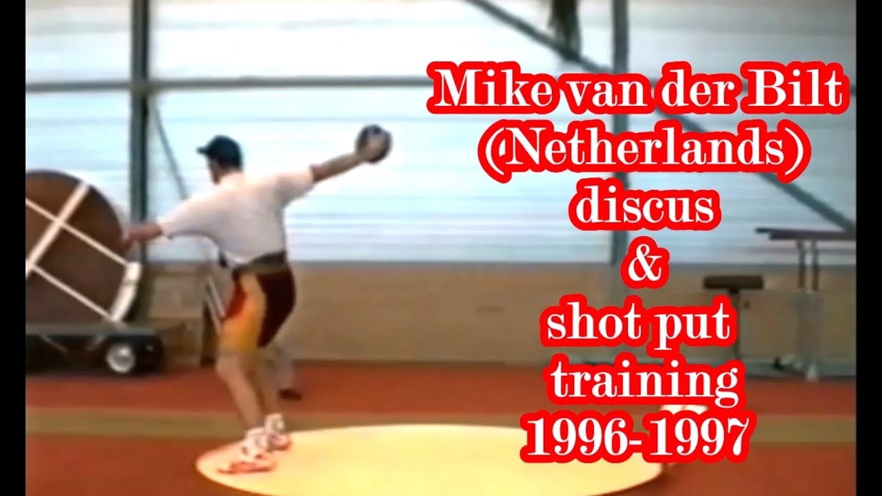 Mike van der Bilt (Netherlands) discus & shot put training 1996-1997