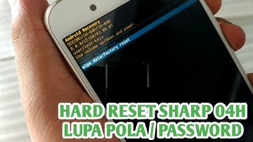 Sharp Aquos Zeta SH-04H Lupa Pola/Pin - Factory Reset
