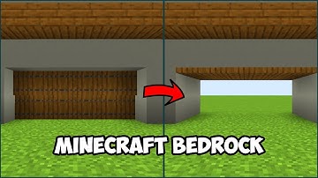 Redstone Builds! - Garage Door (Bedrock) | Minecraft House