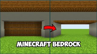 Redstone Builds! - Garage Door (Bedrock) | Minecraft House screenshot 4