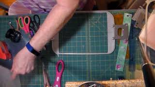 How to make template for embroidery hoops.
