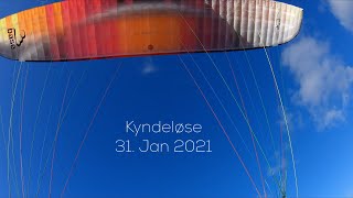 Paragliding &amp; Kite Surfing - Kyndeløse 31. Jan 2021