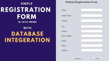 [DEMO]: Simple Registration Form in Java Swing with Database Integeration