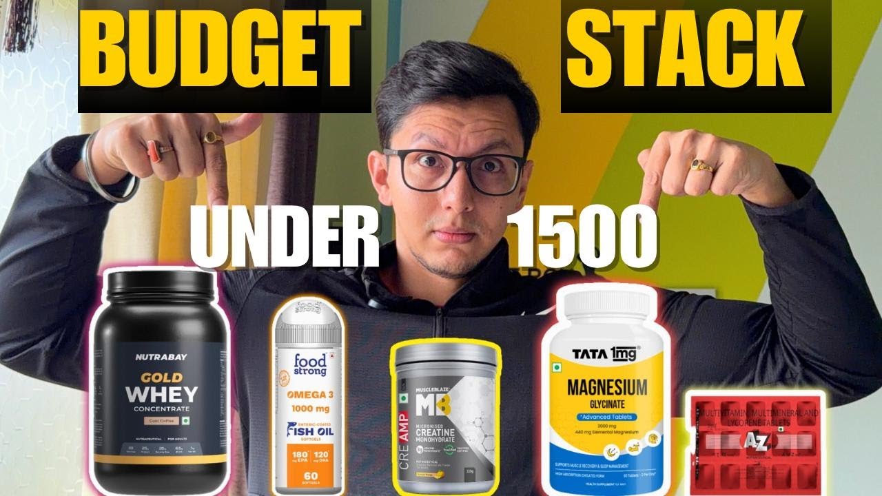 Only 5 Supplements Under RS 1500 || Budget Supplements Stack For All ...