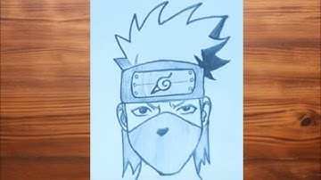 How to Draw Anime Character Kakashi Hatake step by step #kakshi #narutodraw (@sketchwithAnitaBisht)