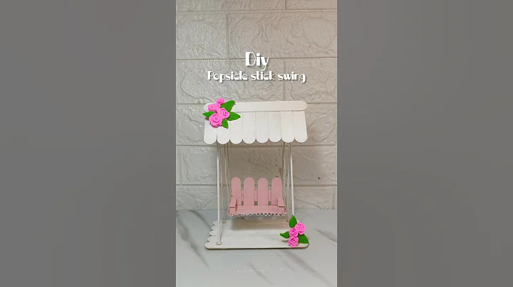 diy popsicle stick jhula#jhula #popsicle #stick#art #craft  #handmade #youtubeshorts #viral #shorts
