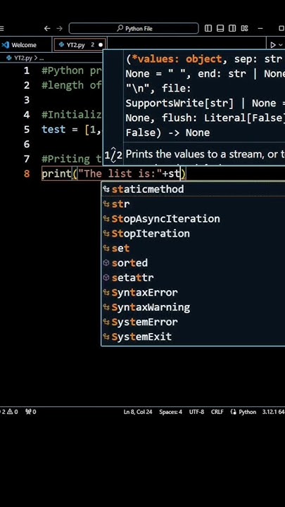 Python Program to find the length of List | #newmusic #music #pop # ... image.