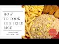Easiest egg fried rice leftover boiled rice how to cook egg fried rice recipe by mehreen diaries