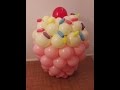 cupcake balloon tutorial  How to make a giant cupcake out of balloons