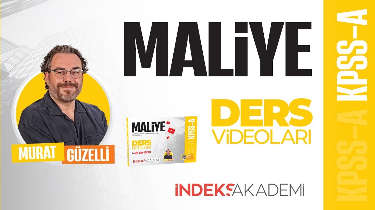 30 -2026 KPSS - KAMU GELİRLERİ - Vergiye Tasnifi - Murat GÜZELLİ