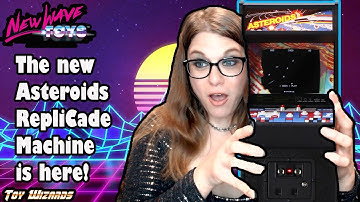New Wave Toys Asteroids Replicade Machine is a Blast of 80s Video Game Fun!