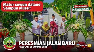 Pemotongan Pita Peresmian Jalan Baru Desa Panolan - Blora Bersholawat
