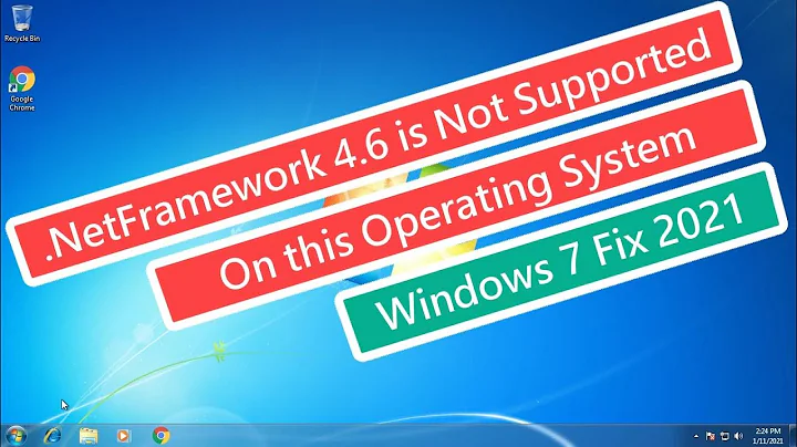 Netframework 4.6 is not supported on this operating system Windows 7 Fix 2021
