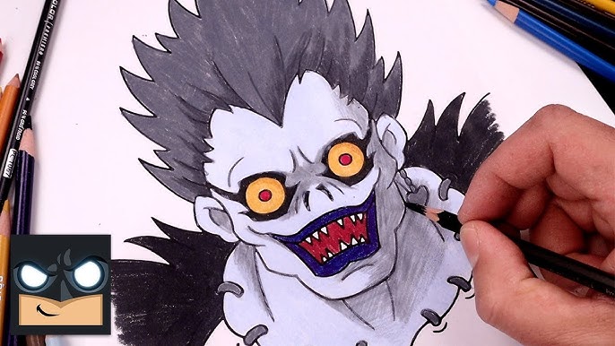 Draw you in death note manga anime style character with shinigami monster  by Inka_iskandar