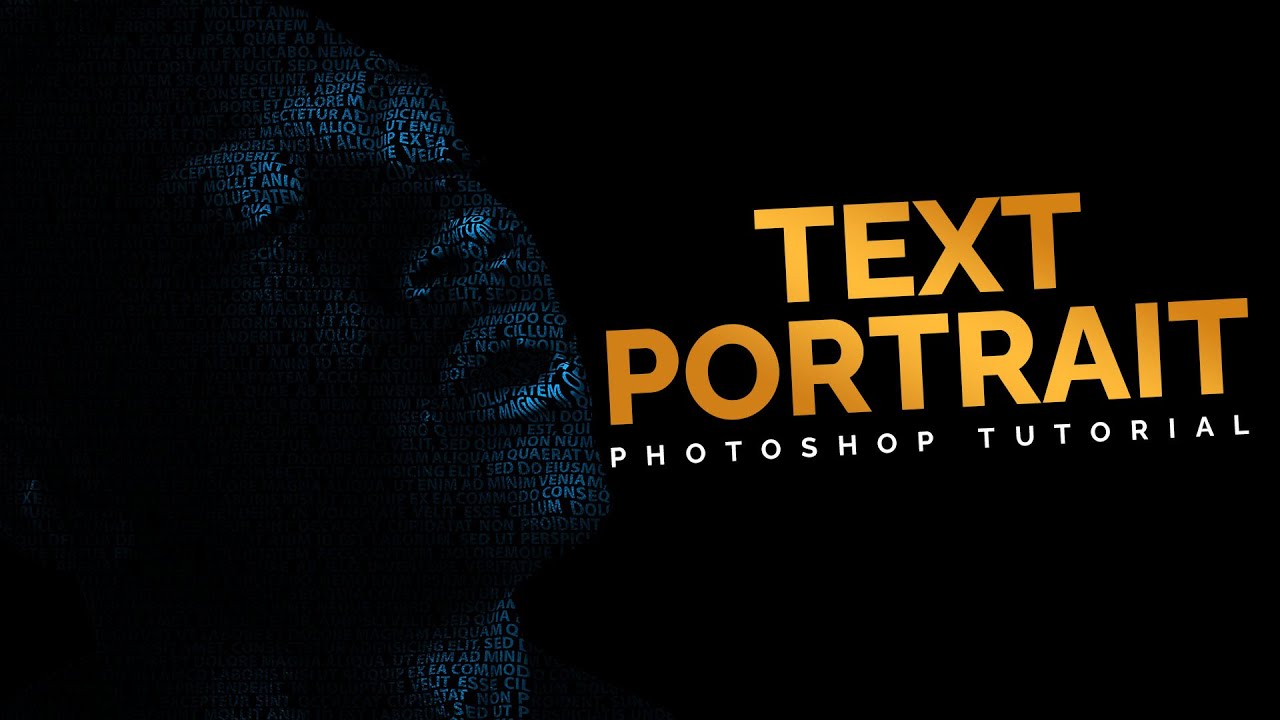 Text Portrait Design in Adobe Photoshop