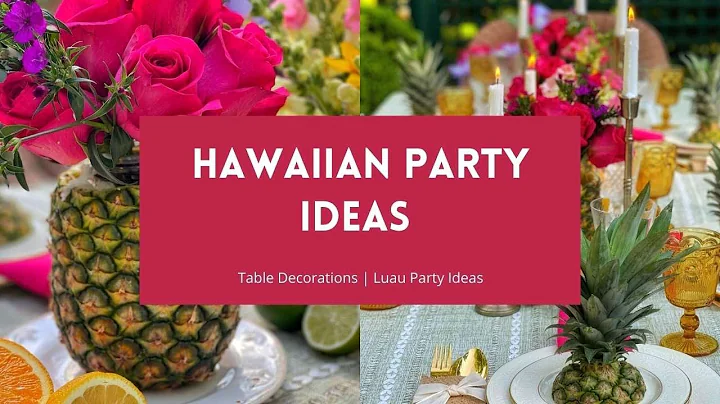Hawaiian Party Ideas // Decorate With Me // Luau Party Decor // Bricks 'n Blooms