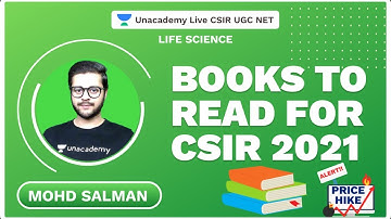 BOOKS TO READ FOR CSIR 2021 | Life Science | CSIR 2021 | Mohd Salman | Unacademy