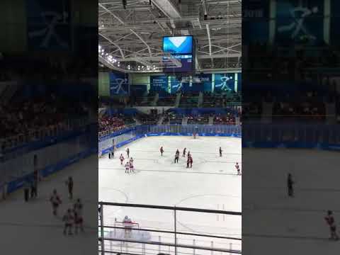 [Winter Olympics 2018] EXO Monster played during Ice Hockey Match