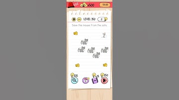 save this mouse from the cats brain test level 350