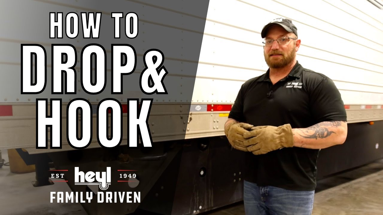 How to Drop and Hook a Semi Trailer (EASY!) - YouTube