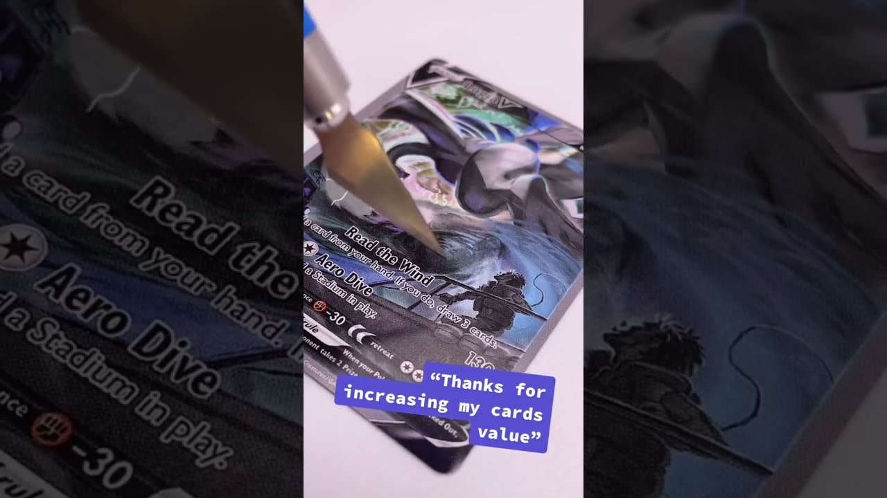  Cutting A Lugia V Alt Art Silver Tempest Pokemon 3D Card