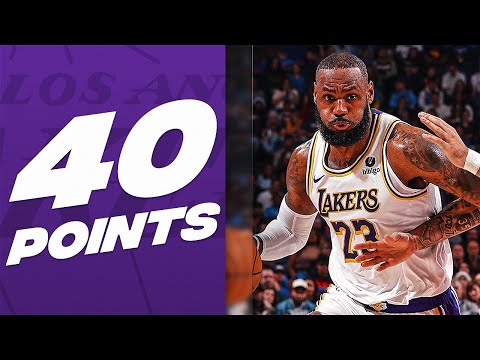 LeBron James Tallied 75th 40-PT Game In OKC! 