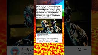 In Age Of Ultron 2015, Ultron Spends Five Minutes Browsing The Internet And Immediately Decides