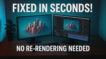 How I Fixed My 3D Render in Seconds Without Re-Rendering!