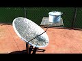 Estufa solar con antena y latas de Aluminio  🇲🇽  (mejorada)