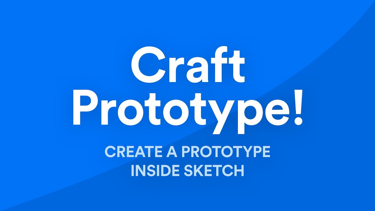 Prototype Sketch using Craft from Invision - YouTube