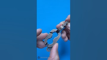 How to unfasten these two metal clasps IQ puzzle? #puzzle #iq #iqtest