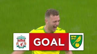 GOAL | Ben Gibson | Liverpool 1-1 Norwich City | Fourth Round | Emirates FA Cup 2023-24