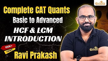 HCF LCM 1  || Number Systems || Quantitative Aptitude || CAT Preparation