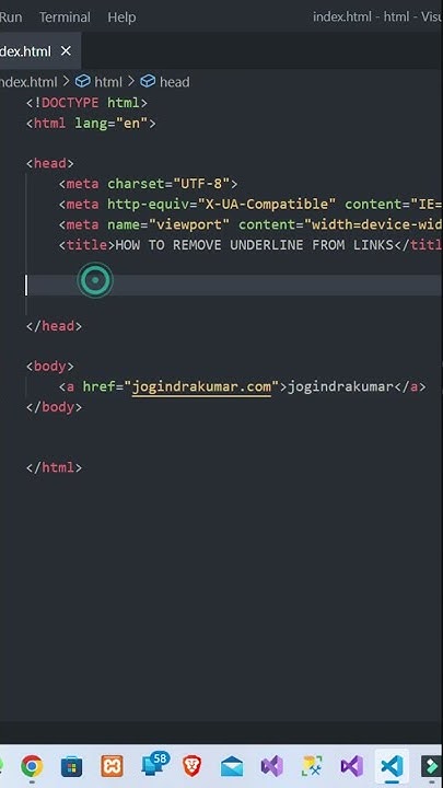 HOW TO REMOVE UNDERLINE FROM LINKS #html #css #link #underline #remove ...