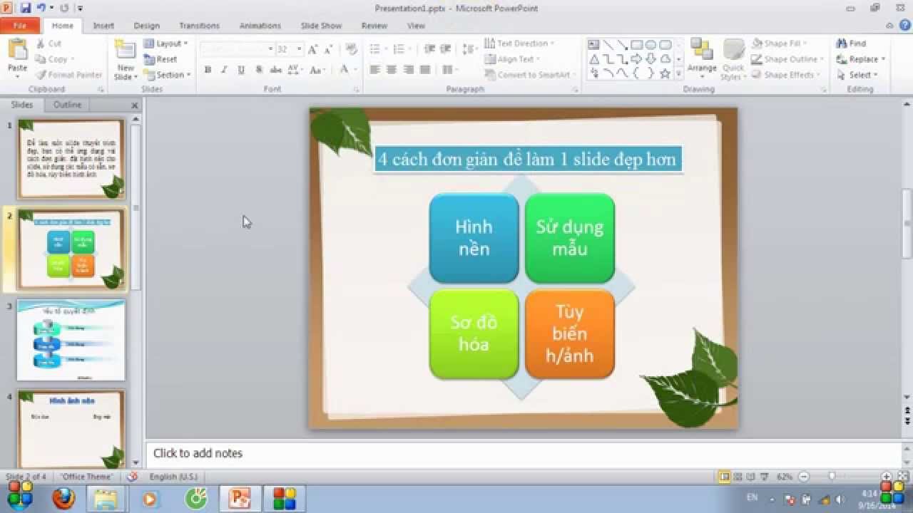 Cách làm powerpoint đẹp và ấn tượng cho người mới bắt đầu