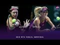 Kiki Bertens vs. Elina Svitolina | 2018 WTA Finals Singapore Semifinal | WTA Highlights