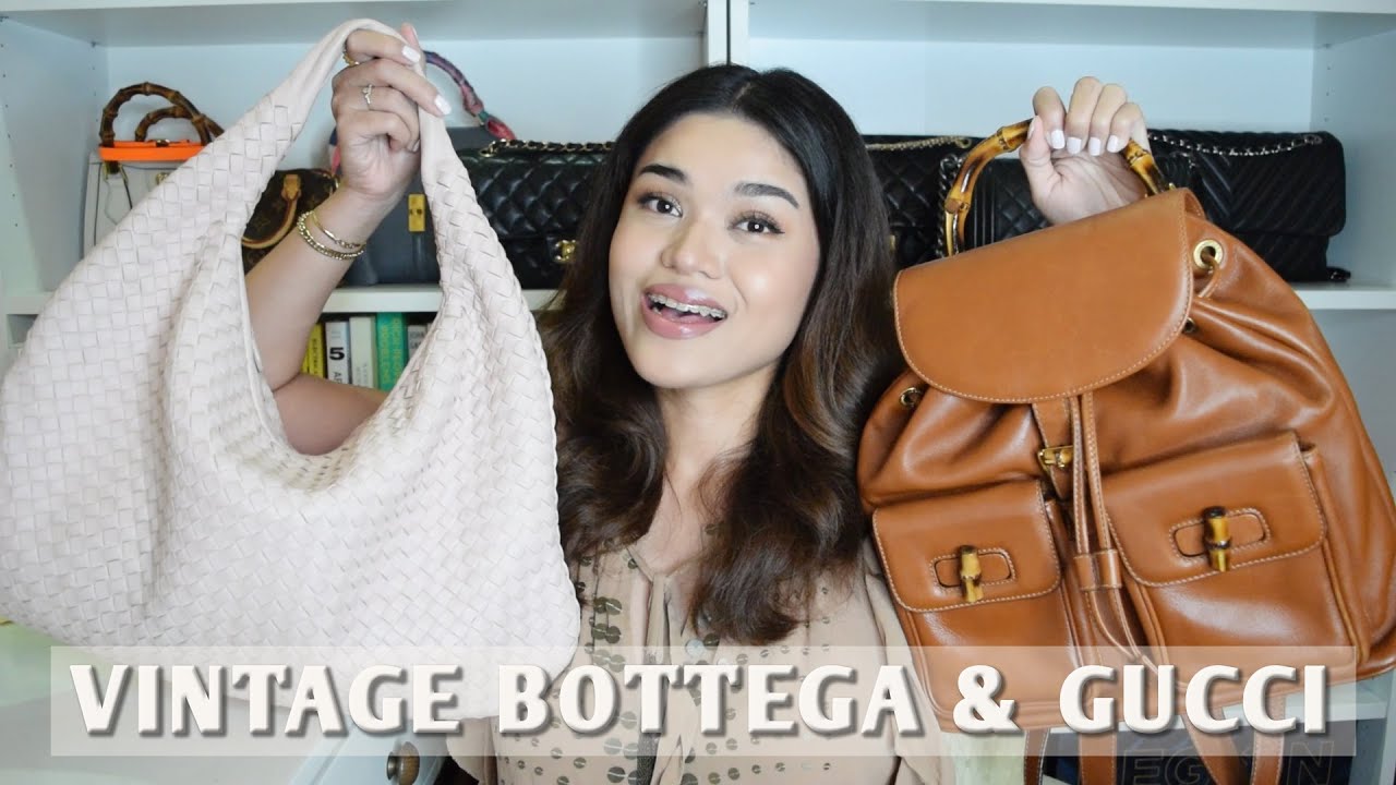 The Timeless Elegance of Vintage: Bottega Veneta Hobo Bag & Gucci Bamboo  Backpack 