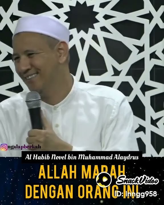 ALLAH SWT MARAH DENGAN ORANG SEPERTI INI.. (HABIB NOVEL ALAYDRUS)