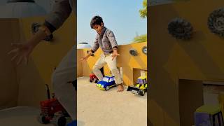Rc tractor and Jcb #tractor #minitractor #rctruck #rccar #jcb3dx #jcbvideo #johndeere #ytshorts