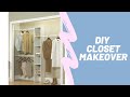 $50 DIY Closet Makeover | Closetmaid Vertical Closet Organizer