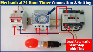Street Light Timer Connection and Setting! Mechanical 24 hour Timer Connection and Setting