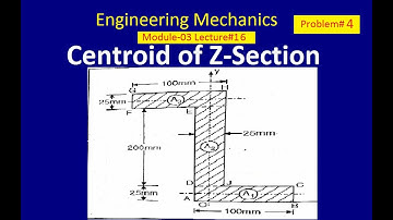 How to Find Centroid of Z-Section | Numerical-4 | Engineering Mechanics | M03 L16 | Mechtube India