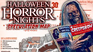 HHN 2021 Update [ORLANDO] Speculation Map Released | Creepshow House & Scare Zone?