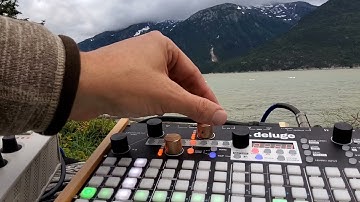 outside making music. Ambient semi-generative Bap on the Synthstrom Deluge + MPC  in Alaska