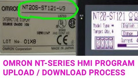 OMRON NT-SERIES HMI PROGRAM UPLOAD / DOWNLOAD PROCESS