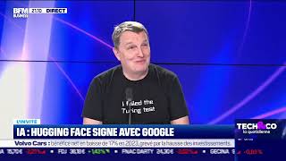 BFM Business (Tech & Co 01/02/2024) : Hugging Face signe avec Google