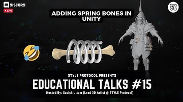 #15 Educational Talks - Adding Spring Bones in Unity for secondary animation