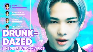 ENHYPEN - Drunk-Dazed (Line Distribution + Lyrics Color Coded) PATREON REQUESTED