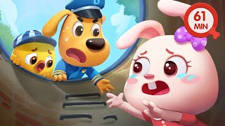 😨Manhole Cover is Dangerous⛔| Kids Cartoon | Safety Tips | Police Cartoon | Sheriff Labrador